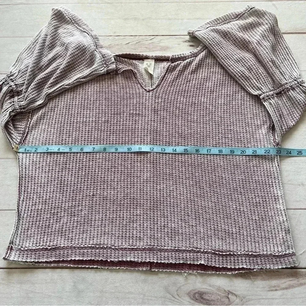 WE The Free Free People Womens XS Lavender Long Flare Thermal Sleeve Sh… - Picture 6 of 7